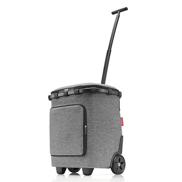 reisenthel OF7052 carrycruiser Plus in Twist Silver Tragbarer Einkaufstrolley mit Kühlfach, Schultergurt und herausnehmbarer Netz-Innentasche Obermaterial aus 50 Prozent recycelten PET-Flaschen im Sale